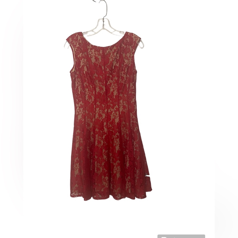 Danny and Nicole Red lace dress Size 8